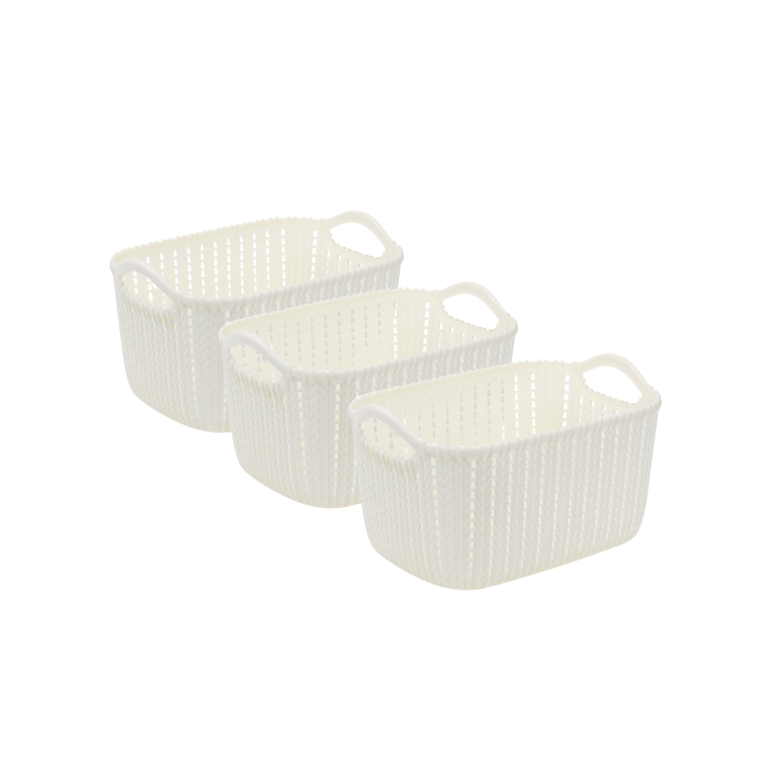 Braided-Storage-Basket-Houze-SB-1521-WHITE-3Set